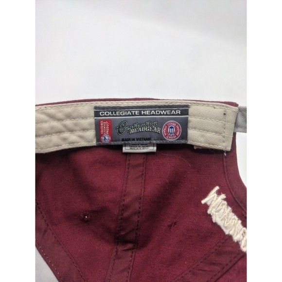 MN Gophers Hat NCAA Adjustable buckle Gray Red Mascot Goldy Embroidered Logo - Picture 12 of 12